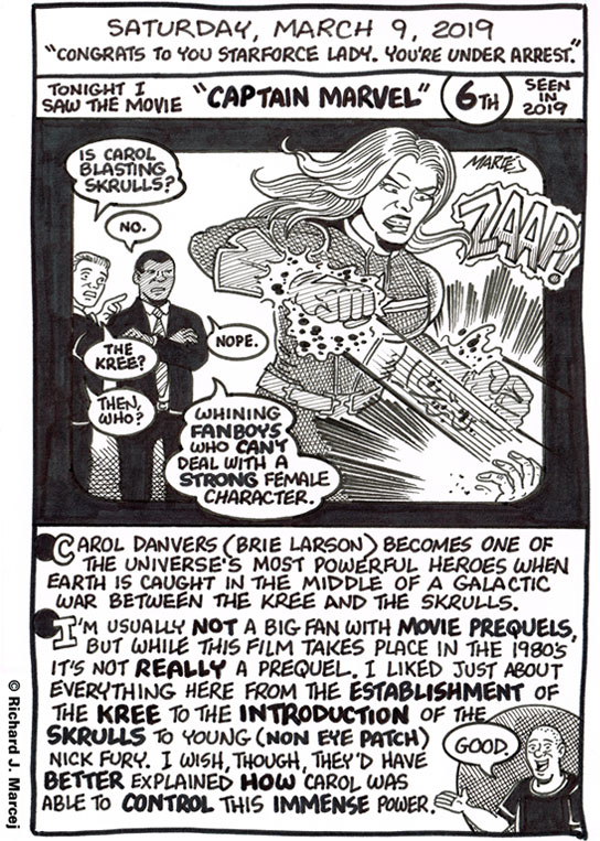 Daily Comic Journal: March 9, 2019: “Congrats To You Starforce Lady. You’re Under Arrest.”