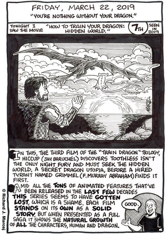 Daily Comic Journal: March 22, 2019: “You’re Nothing Without Your Dragon.”