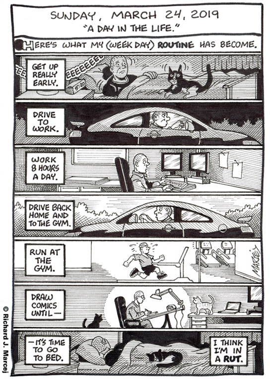 Daily Comic Journal: March 24, 2019: “A Day In The Life.”