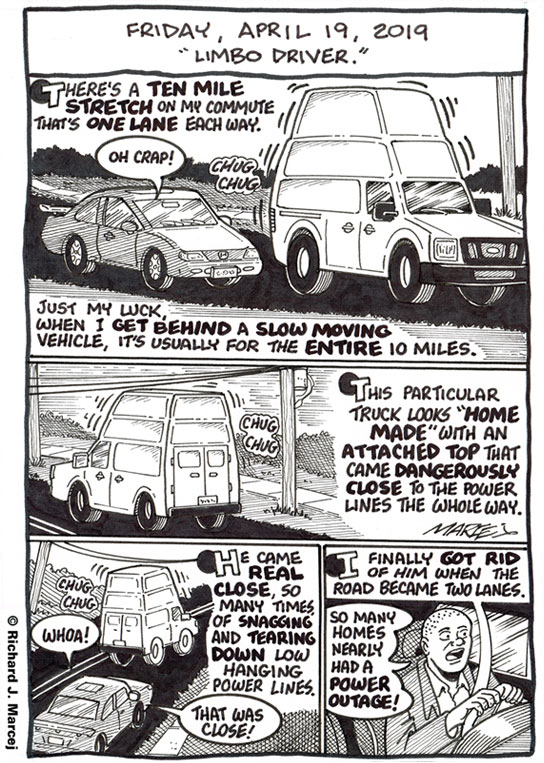 Daily Comic Journal: April 19, 2019: “Limbo Driver.”