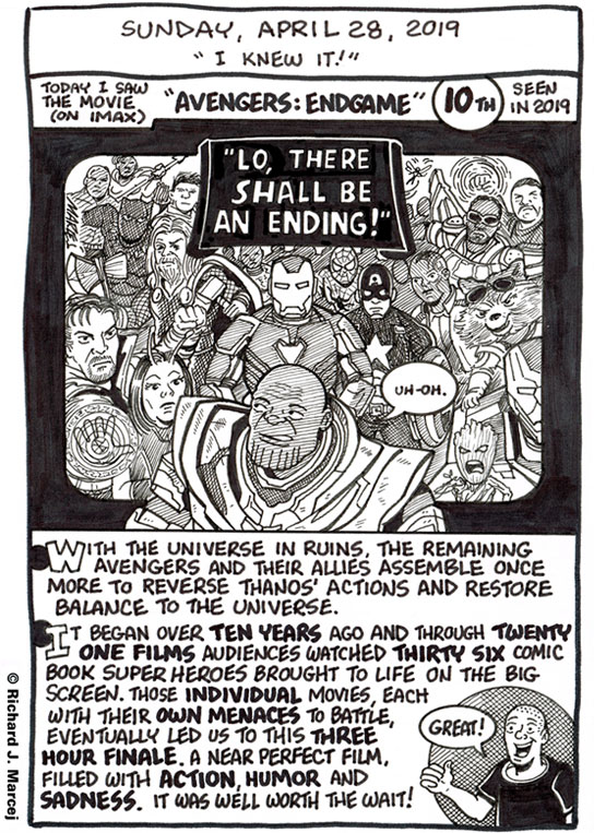 Daily Comic Journal: April 28, 2019: “I Knew It!”