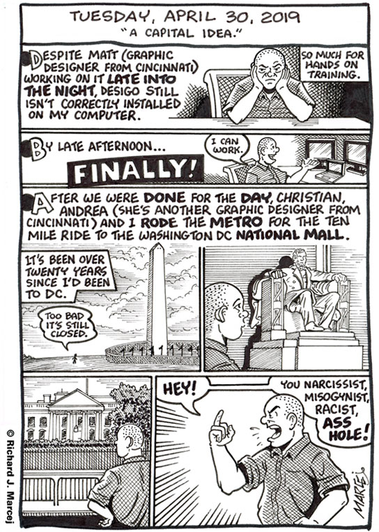 Daily Comic Journal: April 30, 2019: “A Capital Idea.”