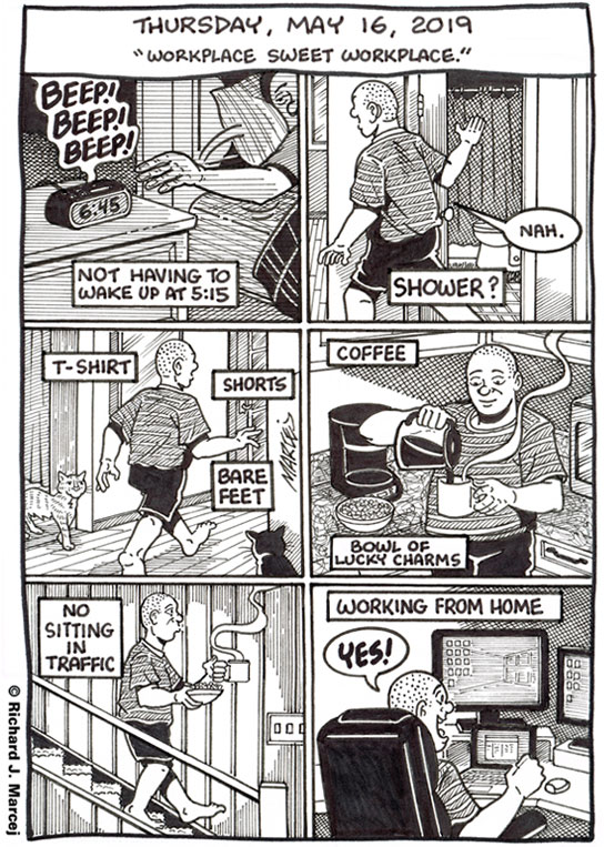 Daily Comic Journal: May 16, 2019: “Workplace Sweet Workplace.”