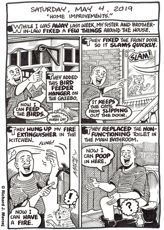 Daily Comic Journal: May 4, 2019: “Home Improvements.”
