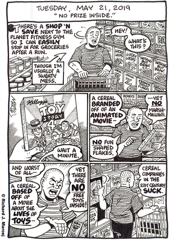 Daily Comic Journal: May 21, 2019: “No Prize Inside.”