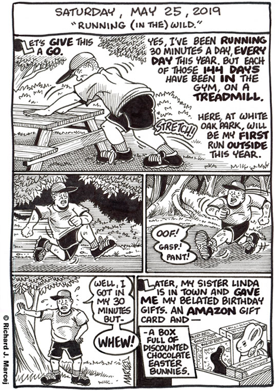 Daily Comic Journal: May 25, 2019: “Running (In The) Wild.”