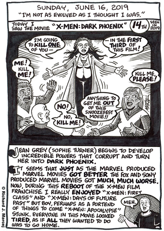 Daily Comic Journal: June 16, 2019: “I’m Not As Evolved As I Thought I Was.”
