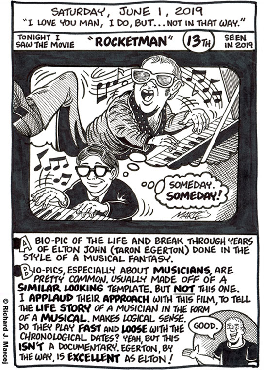 Daily Comic Journal: June 1, 2019: “I Love You Man, I Do, But…Not In That Way.”