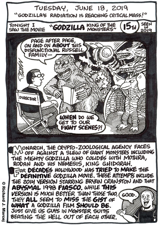 Daily Comic Journal: June 18, 2019: “Godzilla’s Radiation Is Reaching Critical Mass!”