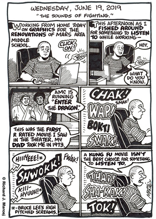 Daily Comic Journal: June 19, 2019: “The Sounds Of Fighting.”
