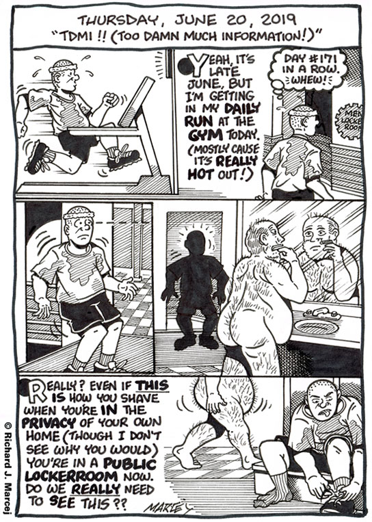 Daily Comic Journal: June 20, 2019: “TDMI! (Too Damn Much Information!)”