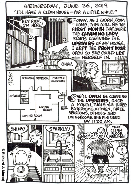 Daily Comic Journal: June 26, 2019: “I’ll Have A Clean House – For A Little While.”
