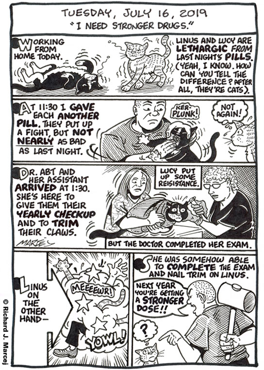 Daily Comic Journal: July 16, 2019: “I Need Stronger Drugs.”