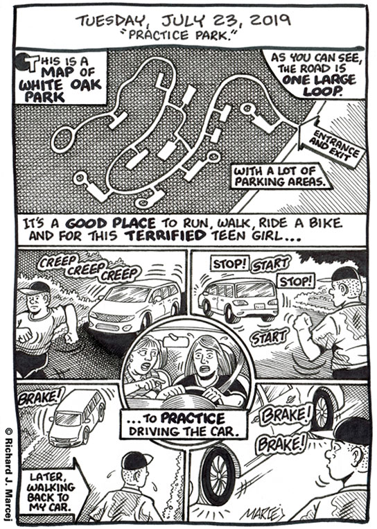Daily Comic Journal: July 23, 2019: “Practice Park.”
