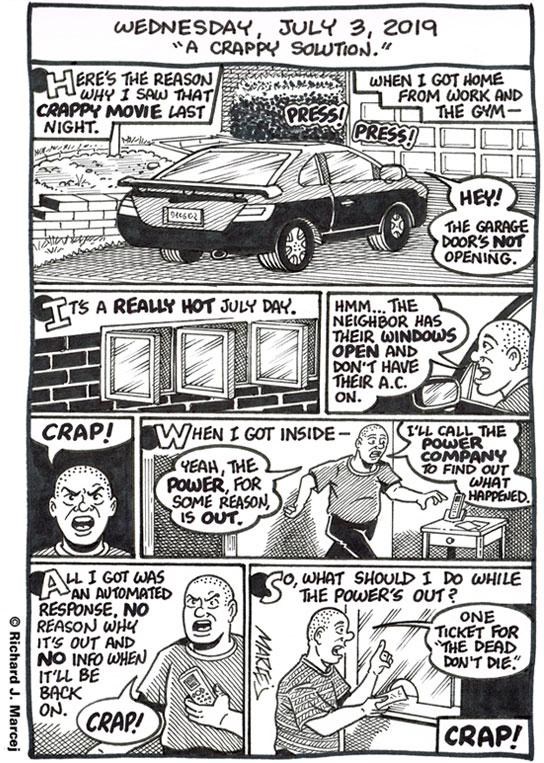 Daily Comic Journal: July 3, 2019: “A Crappy Solution.”