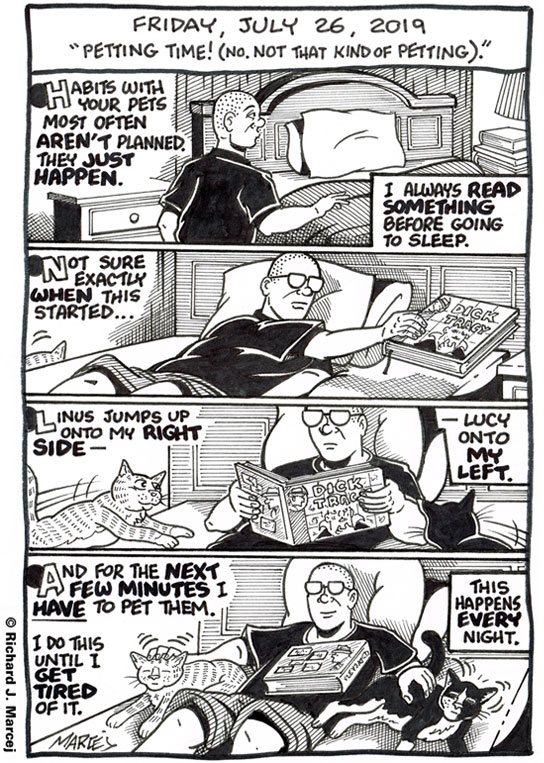 Daily Comic Journal: July 26, 2019: “Petting Time! (No. Not That Kind Of Petting).”