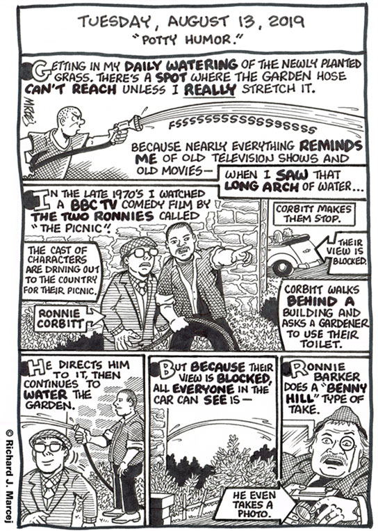 Daily Comic Journal: August 13, 2019: “Potty Humor.”