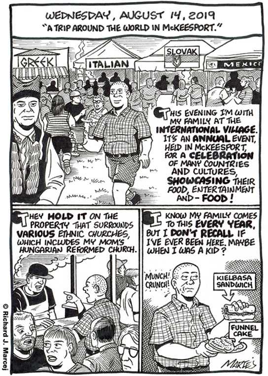 Daily Comic Journal: August 14, 2019: “A Trip Around The World In McKeesport.”