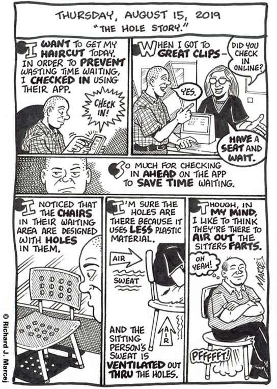 Daily Comic Journal: August 15, 2019: “The Hole Story.”