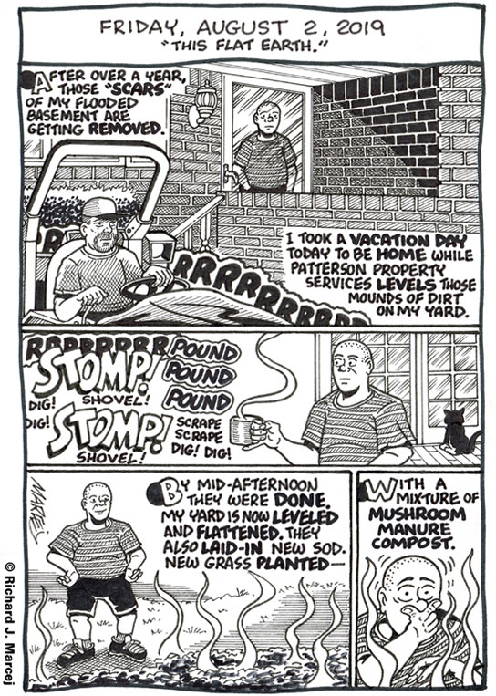 Daily Comic Journal: August 2, 2019: “This Flat Earth.”