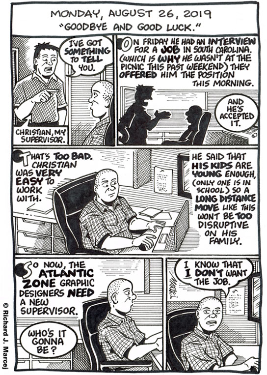 Daily Comic Journal: August 26, 2019: “Goodbye And Good Luck.”