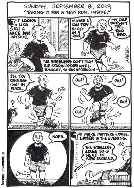 Daily Comic Journal: September 8, 2019: “Taking It For A Test Run, Inside.”