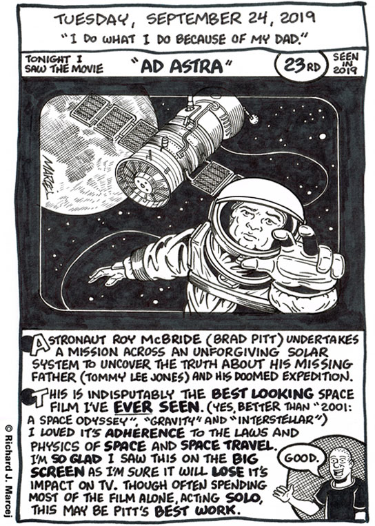 Daily Comic Journal: September 24, 2019: “I Do What I Do Because Of My Dad.”