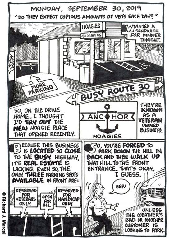 Daily Comic Journal: September 30, 2019: “Do They Expect Copious Amounts Of Vets Each Day?”