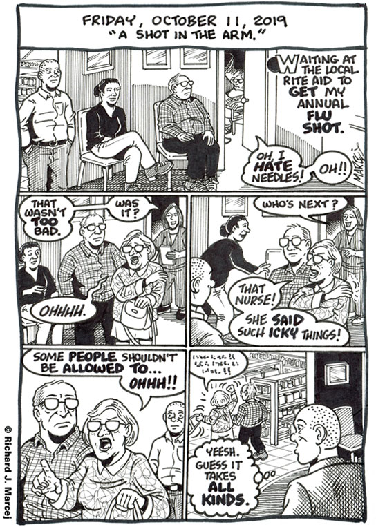 Daily Comic Journal: October 11, 2019: “A Shot In The Arm.”