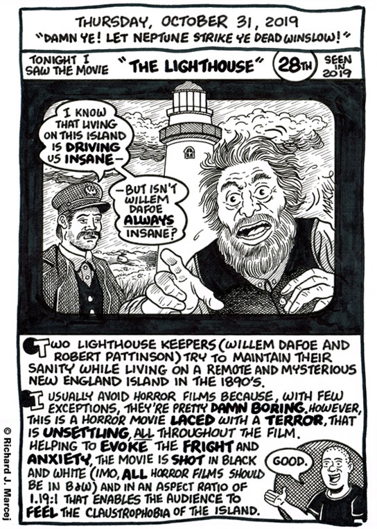 Daily Comic Journal: October 31, 2019: “Damn Ye! Let Neptune Strike Ye Dead Winslow!’