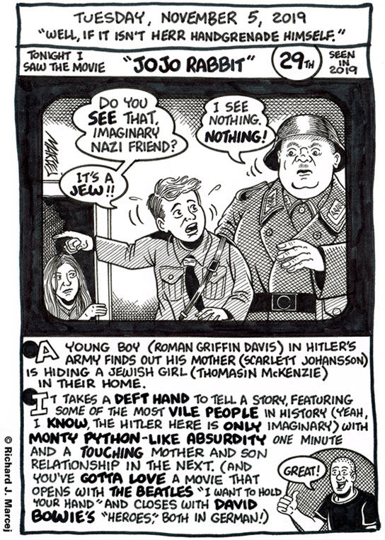 Daily Comic Journal: November 5, 2019: “Well, If It Isn’t Herr Handgrenade Himself.”