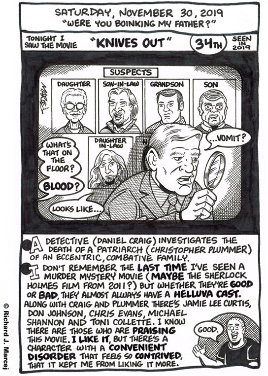 Daily Comic Journal: November 30, 2019: “Were You Boinking My Father?”