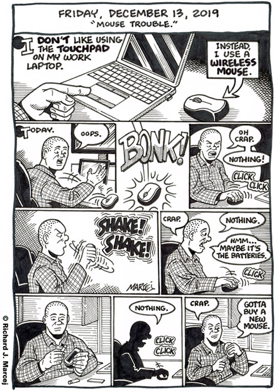 Daily Comic Journal: December 13, 2019: “Mouse Trouble.”