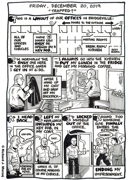 Daily Comic Journal: December 20, 2019: “Trapped?”