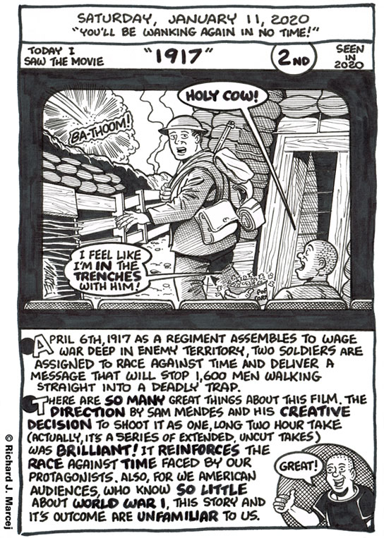 Daily Comic Journal: January 11, 2020: “You’ll Be Wanking Again In No Time!”