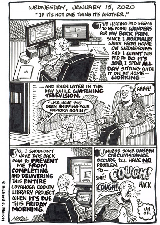 Daily Comic Journal: January 15, 2020: “If It’s Not One Thing It’s Another.”