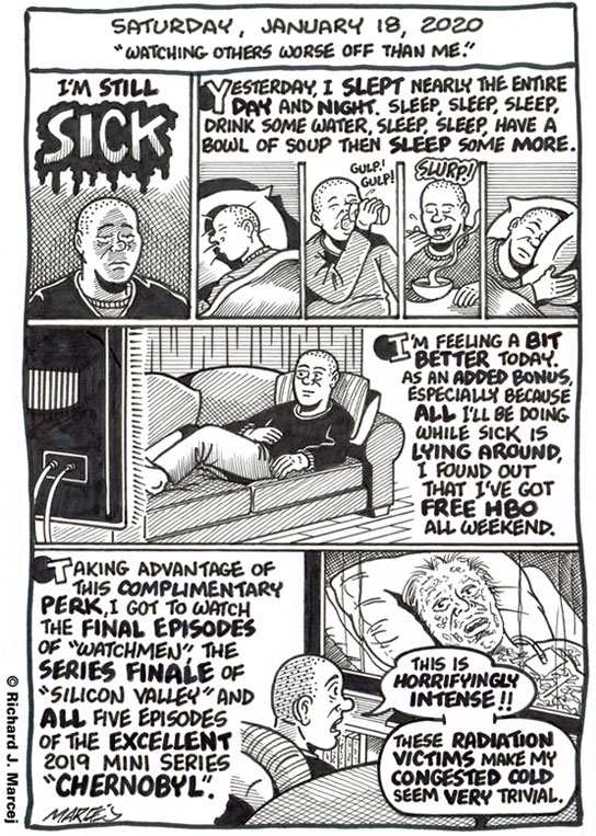 Daily Comic Journal: January 18, 2020: “Watching Others Worse Off Than Me.”