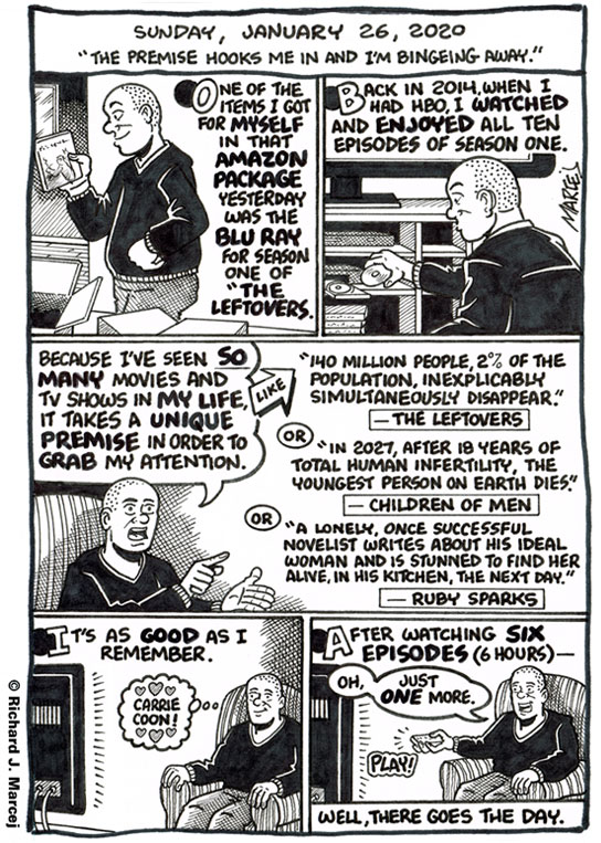 Daily Comic Journal: January 26, 2020: “The Premise Hooks Me In And I’m Bingeing Away.”