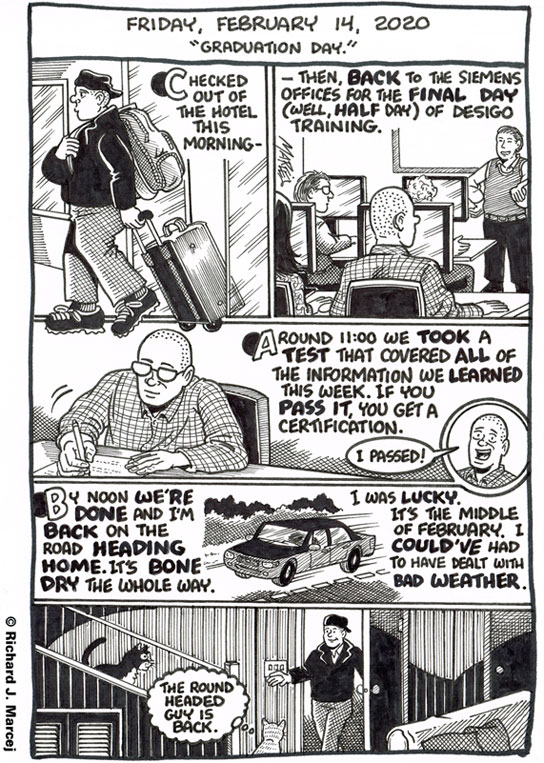 Daily Comic Journal: February 14, 2020: “Graduation Day.”