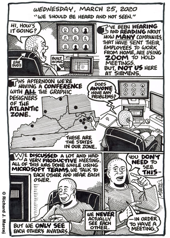 Daily Comic Journal: March 25, 2020: “We Should Be Heard And Not Seen.”