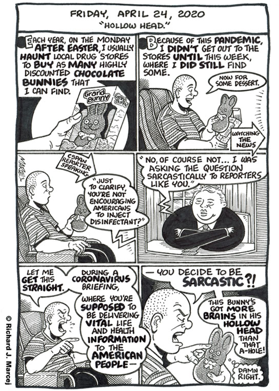 Daily Comic Journal: April 24, 2020: “Hollow Head.”