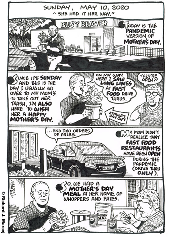 Daily Comic Journal: May 10, 2020: “She Had It Her Way.”