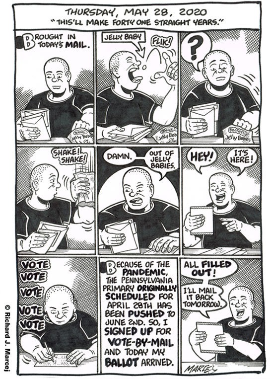 Daily Comic Journal: May 28, 2020: “This’ll Make Forty One Straight Years.”