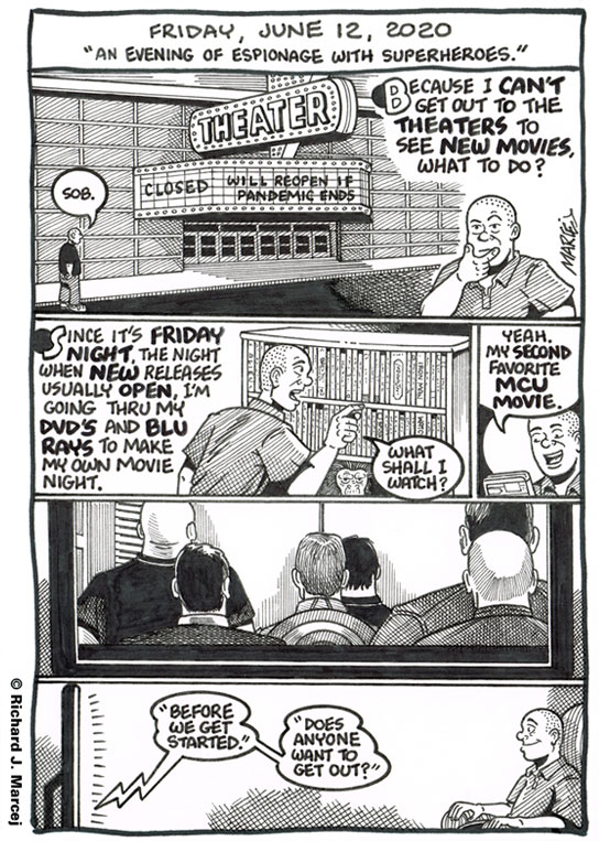 Daily Comic Journal: June 12, 2020: “An Evening Of Espionage With Superheroes.”