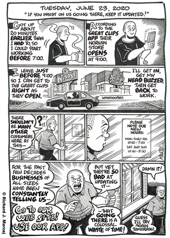 Daily Comic Journal: June 23, 2020: “If You Insist On Us Going There, Keep It Updated!”