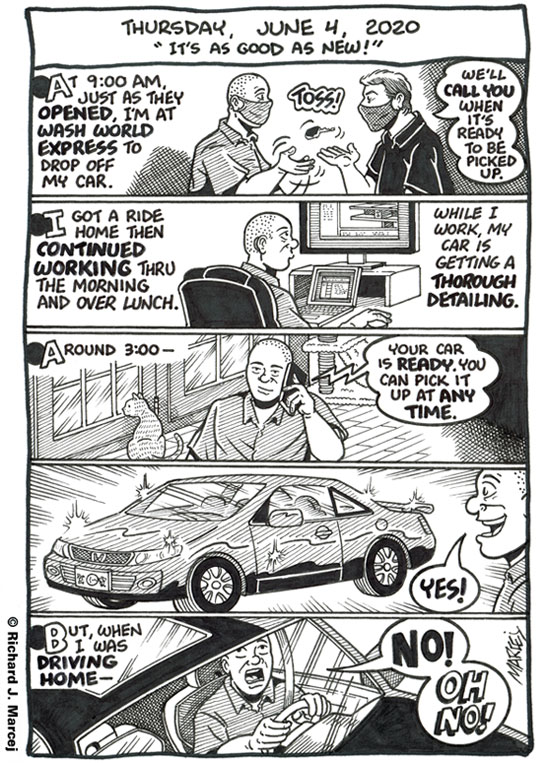 Daily Comic Journal: June 4, 2020: “It’s As Good As New.”
