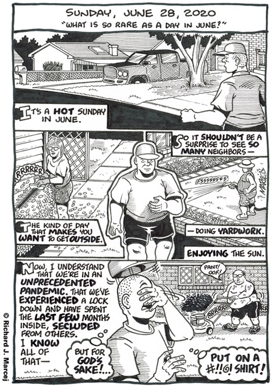 Daily Comic Journal: June 28, 2020: “What Is So Rare As A Day In June?”