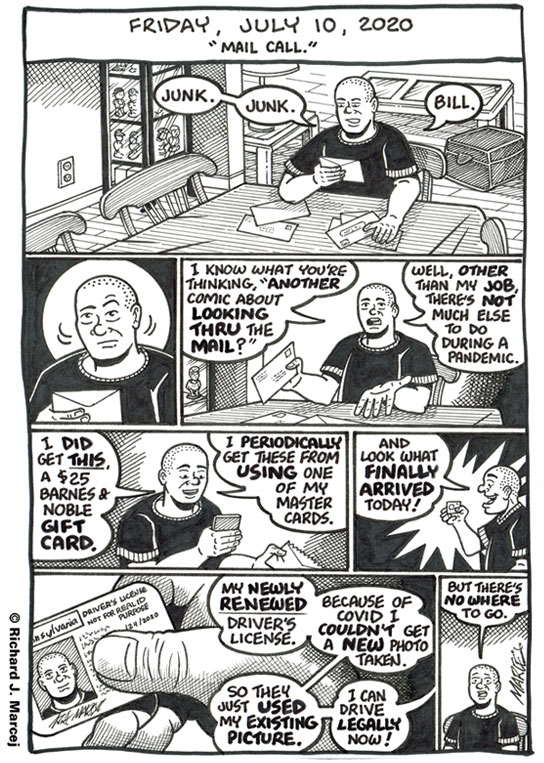 Daily Comic Journal: July 10, 2020: “Mail Call.”