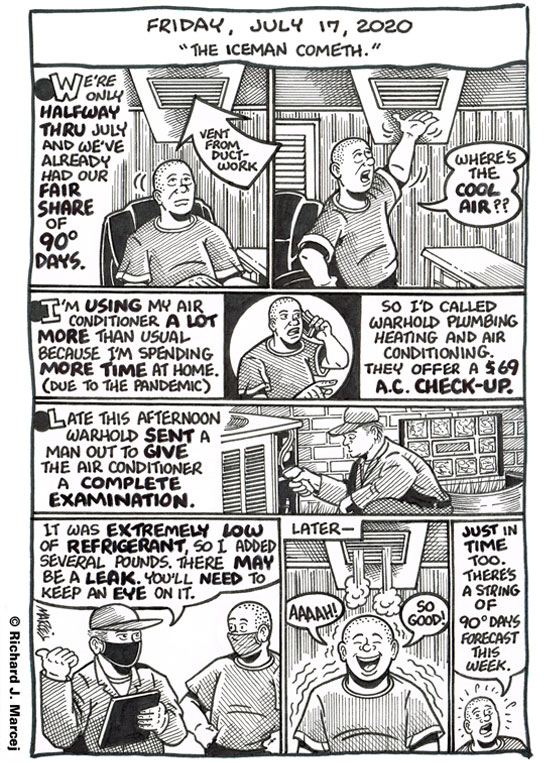 Daily Comic Journal: July 17, 2020: “The Iceman Cometh.”