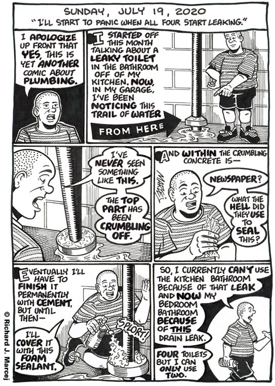 Daily Comic Journal: July 19, 2020: “I’ll Start To Panic When All Four Start Leaking.”